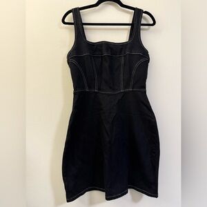 Reformation Davies Bustier Denim Dress in‎ Black - 8